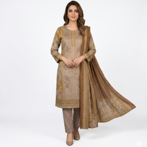 Haya Luxe Noor e Azal Collection – Unstitched 3-Piece Printed Lawn Suit